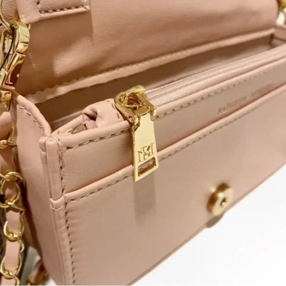 Badgley Mischk Pleated Crossbody - Blush Pink NWT - Picture 5 of 9